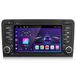 Hexinex Android 15 autoradio pour Audi A3 (2003–2012), écran tactile 7 pouces, Wi-Fi, GPS, Bluetooth 5.0, DSP, commande au volant, ventilateur de refroidissement, 2 Go + 64 Go