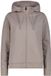 CMP Damescapuchon met rits, lange mouw, steekzakken, effen, regular fit, katoen, elastaan, klei, maat S