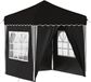 vidaXL Pop-up Feesttent 195 x 195 x 245 cm Zwart Oxford Stof