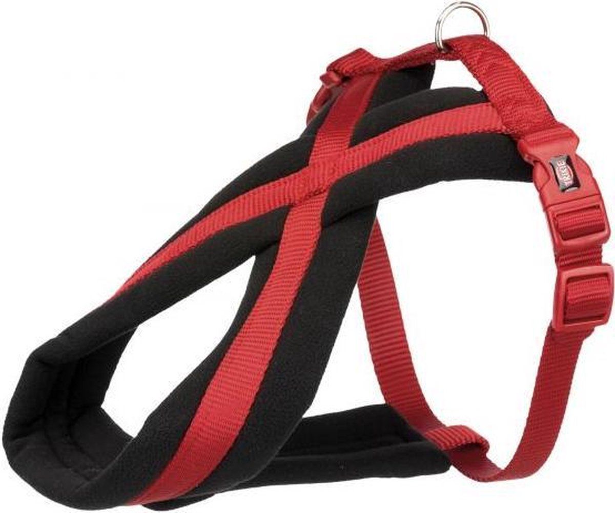 TRIXIE Hondentuig Premium Touring Rood 45-80x2,5 cm