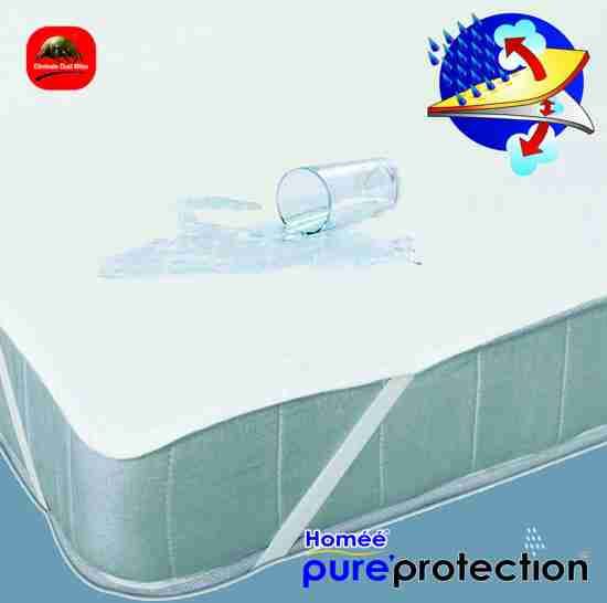 Homee HomÃ©Ã© - Plateau Waterdicht PU Matrasbeschermer Flanel 180x200-30cm