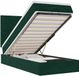 vidaXL Ottoman Bed with Mattresses and LEDs 90x190cm Velvet Dark Green