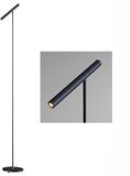 Artdelight Vloerlamp Kansas H 140 cm touch dimmer zwart