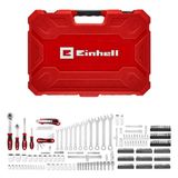 Einhell 233-delige gereedschapsset voor monteurs | Ratels | Combinatiesleutels | Bitset | Sockets | Extensies | Adapters | Inbussleutel
