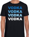 Bellatio Decorations Vodka drank fun t-shirt zwart voor heren