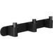 Viefe Hakenleiste CASEY en métal, 340 x 43 x 62 mm titane noir poli