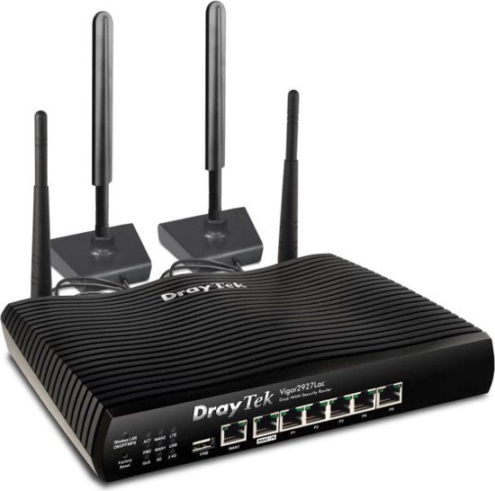 DrayTek Vigor 2927Lac 4G/LTE Router - Dual-Band WiFi - Gigabit Ethernet - USB - 50 IPsec VPN