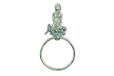 Hampton Nautical Antiek bronzen gietijzeren zeemeermin handdoekhouder 8,5 inch