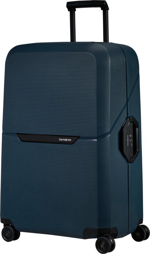 Samsonite Magnum Eco Spinner 75/28 (Medium) Midnight Blue - Hardcase - 4 Wielen - 104L