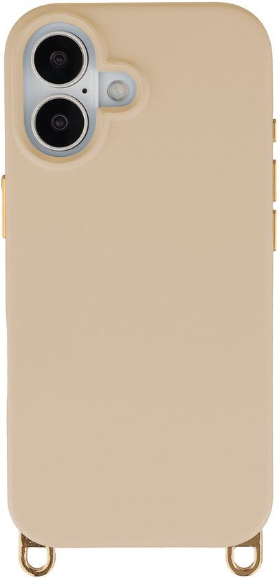 Selencia Rivièra MagSafe Backcover met afneembare haakjes voor de Apple iPhone 17 - Milky Latte