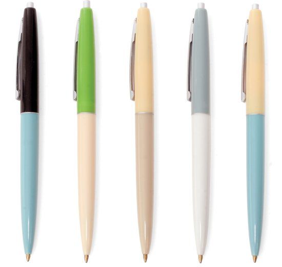 Kikkerland Retro pennen 5 per set - 0612615039155