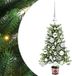 vidaXL Sapin de Noël avec 150 LED avec support Vert 65 cm PE