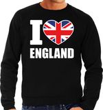 Bellatio Decorations I love England supporter sweater / trui voor heren - zwart - S