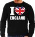 Bellatio Decorations I love England supporter sweater / trui voor heren - zwart - S