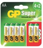 GP 6 Stuks - GP Super LR6 AA Alkaline Batterij