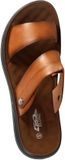 Elong ZHANG Charlene Platte instapsandalen bruin maat 44
