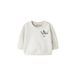 NAME IT BABY rechtvallende sweater met borduursels en print - beige