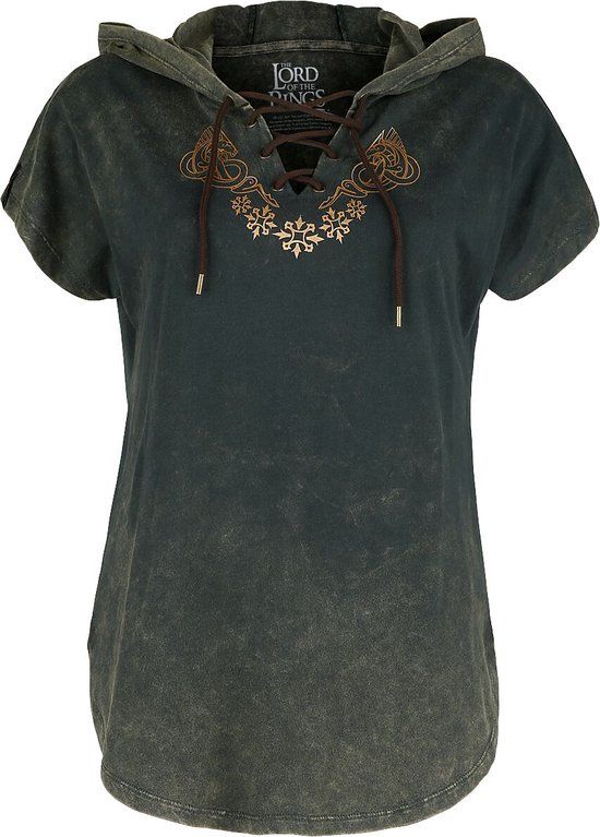 The Lord Of The Rings Rohan Dames T-shirt - donkergroen - L