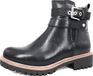 Laufsteg München Bottines pour femme Fermeture éclair Bottine Noir Décontracté