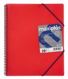 Grafoplás 39833051 spiraalmap met 30 hoezen A4 met envelop rood