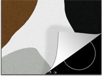 Merkloos KitchenYeah® Inductie beschermer 75x52 cm - Minimalisme - Design - Vormen - Inductie kookplaat accessoire