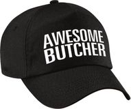 Bellatio Decorations Awesome butcher pet / cap zwart voor volwassenen