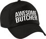 Bellatio Decorations Awesome butcher pet / cap zwart voor volwassenen