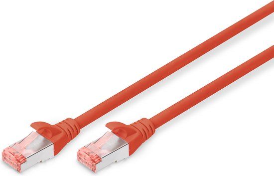 Digitus DK-1644-010/R - Netwerkkabel - RJ45 - 1 m - Rood