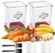 Ibenzoa® Set de découpe de fruits et légumes avec gadgets de cuisine multifonctionnels et lames en acier inoxydable