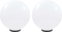 vidaXL LED-bollampen 2 stuks rond 50 cm PMMA