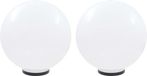 vidaXL LED-bollampen 2 stuks rond 50 cm PMMA