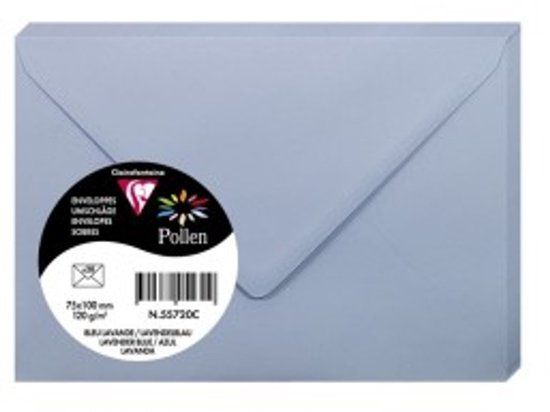 Clairefontaine Stuifmeel van Clairefontaine enveloppe mini, lavendelblauw