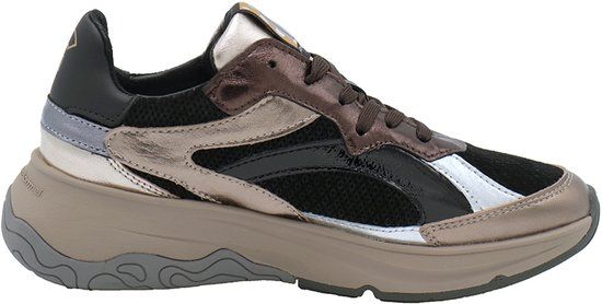 Floris van Bommel Holli 02.04 Lage Sneakers Dames Leer Brons Metallic Maat 36