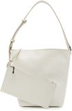 Calvin Klein Emblem Aop Medium Bucket Handtas Vrouwen Wit Polyester