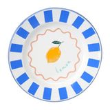 Talking Tables Handgemaakt geëmailleerd dinerbord 25 cm met citroenontwerp