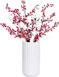 Merkloos 18CM witte vaas keramische vazen bloemenvaas decoratieve decoratie