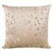 DRW Vierkant kussen van polyester met ritssluiting in crème, 43 x 10 x 43 cm