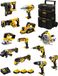 DeWALT Set DWK1203 (DCD996 + DCH273 + DCG405 + DCF887 + DCF899H + DCS334 + DCS570 + DCS355 + DCP580 + DCS367 + DCL050 + DCF620 + 3x 5,0Ah accu's + DCB115 lader + transportkoffer)