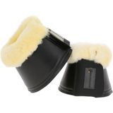 Waldhausen 2 open springschoenen schapenwol ruitersport zwart voor pony's en paarden