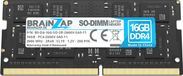 BRAINZAP 16Go DDR4 2666MHz PC4-2666V-SA0-11 SO-DIMM CL19 2Rx8 1.2V Non-ECC Unbuffered RAM pour Ordinateur Portable Module Mémoire