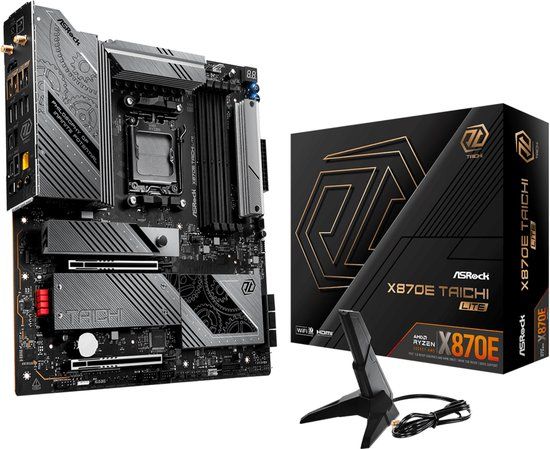 X870E Asrock X870E Taichi Lite - ATX - Socket AM5 - AMD X870E - DDR5 - USB 4 - Wi-Fi 7 - Realtek Audio