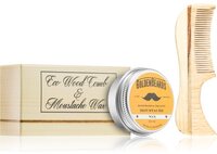 Eco Wood Comb 7.5cm + Moustache Wax