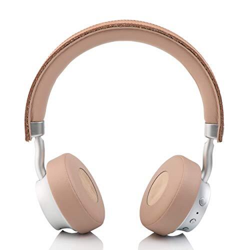 H.E.R. Hër on-ear Bluetooth stereo hoofdtelefoon, draadloos, met verstelbare beugel, microfoon, incl. draagtas en 3,5 mm jackkabel), beige/nude