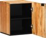 vidaXL Hangende Badkamerkast Bruin 38 x 33 x 48 cm Massief Mango Hout