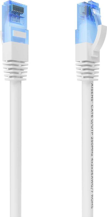 AISENS A135-0826 netwerkkabel Wit 10 m Cat6 U/UTP (UTP)