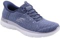 Skechers Arch Fit Summits Soft Shimmer Dames Sneakers Blauw