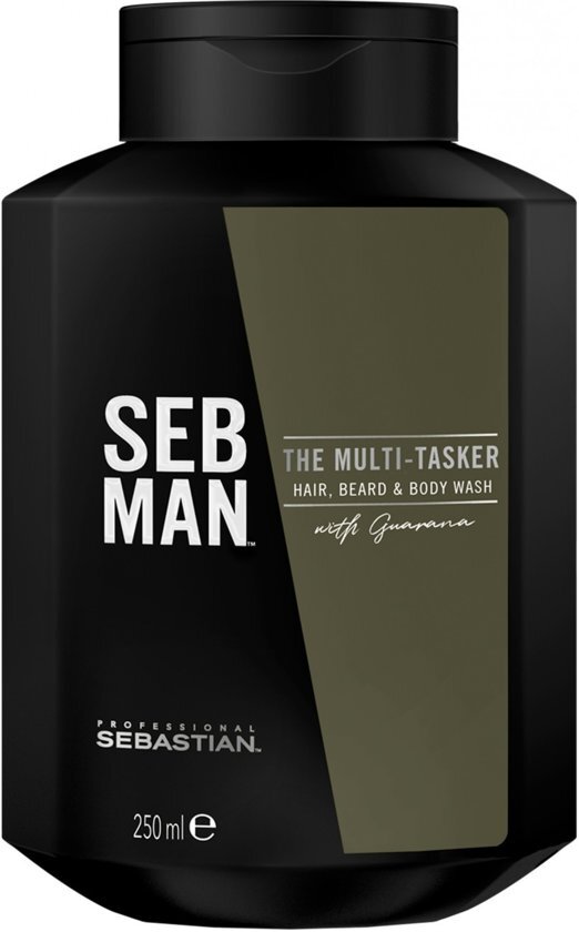 - SEB MAN - THE MULTITASKER 3 in 1 - Hair Beard & Body Wash 250 ml