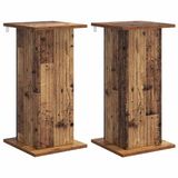 vidaXL Plantenstandaard 2 stuks Oud hout 30,5 x 30 x 60,5 cm Bewerkt hout