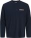 JACK & JONES JJJADE TEE LS CREW NECK BF Heren T-shirt Navy Blazer Katoen Lange mouw Ronde hals XL