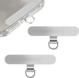 OEM Shenzhen Haorui Industrial Technology Co., Ltd. Roestvrij staal telefoon pads - Universeel - Multifunctioneel - Lanyard patch - Smartphones - Zilver